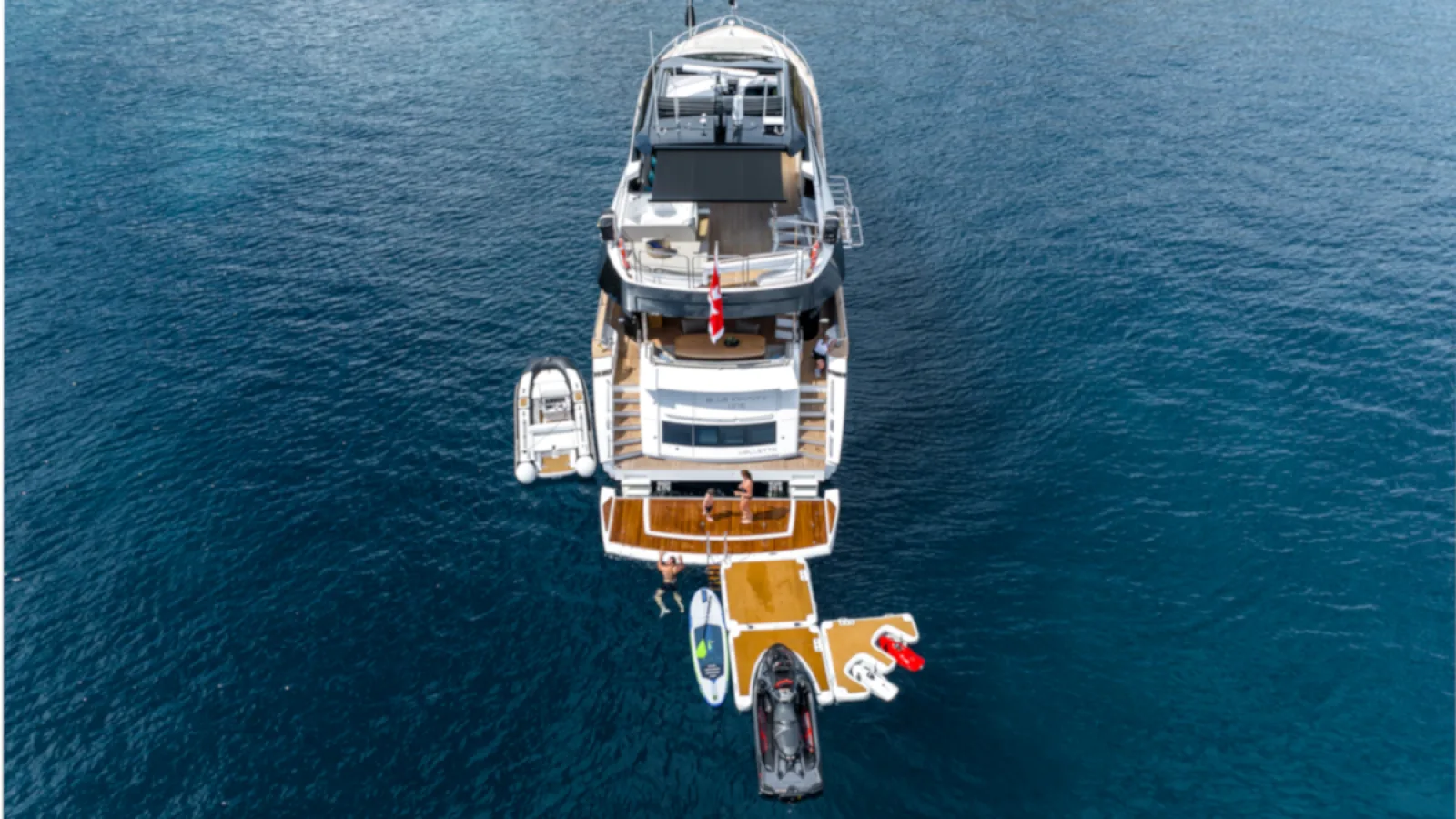 Bestboats SUNSEEKER 95 MEROS BLUE INFINITY ONE – Private Yacht Mallorca