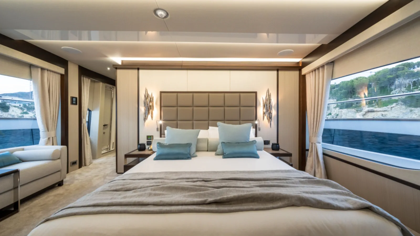 Bestboats SUNSEEKER 95 MEROS BLUE INFINITY ONE – Luxusyacht mieten Mallorca